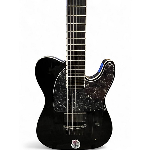 Used ESP LTD SCT607B Stephen Carpenter Signature 7 String Black Solid Body Electric Guitar