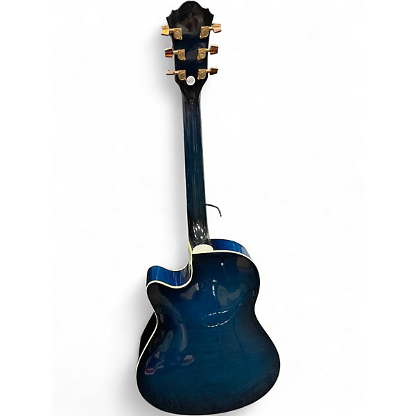 Used Ibanez AEF30E Blue Sunburst Acoustic Electric Guitar