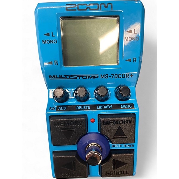 Used Zoom MS-70CDR+ MultiStomp Chorus/Delay/Reverb Effect Processor