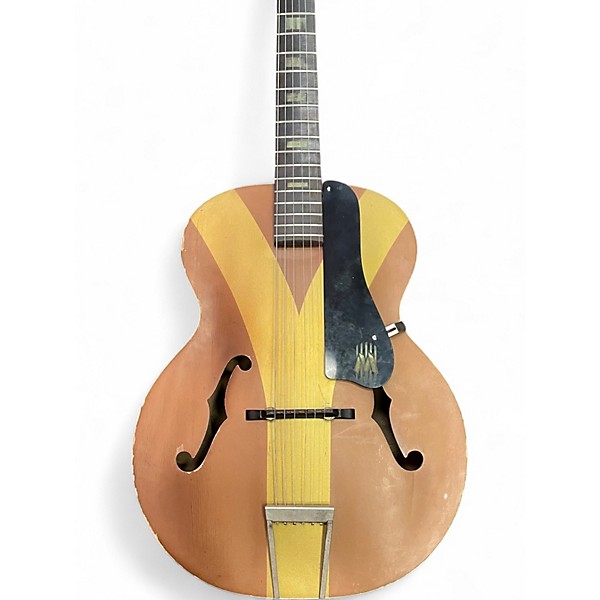 Vintage 1950s Harmony Monterey Brown Acoustic Guitar