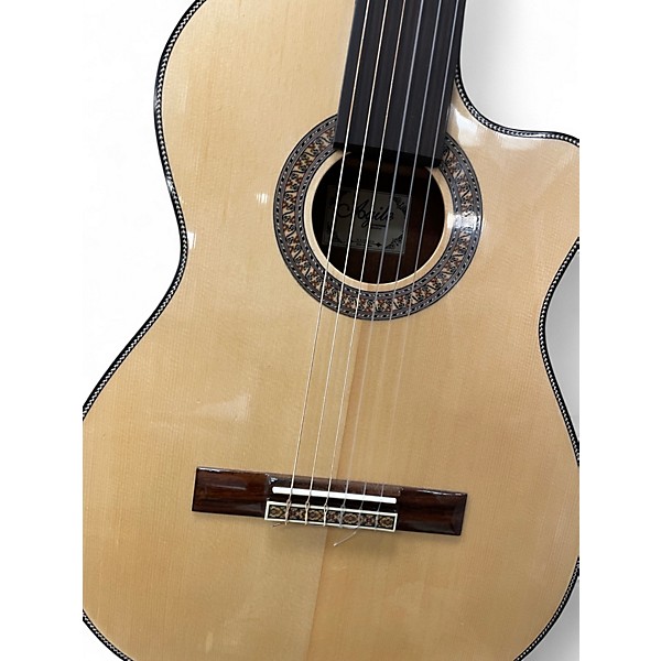 Used Agile Double Cut Natural Solid Body Electric Guitar