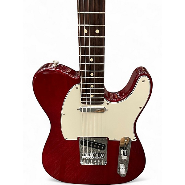 Used Fender Player II Telecaster Transparent Cherry Solid Body Electric Guitar