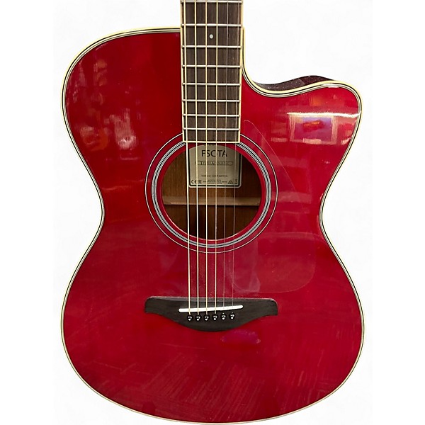 Used Yamaha FSCTA TransAcoustic Concert Red Acoustic Electric Guitar