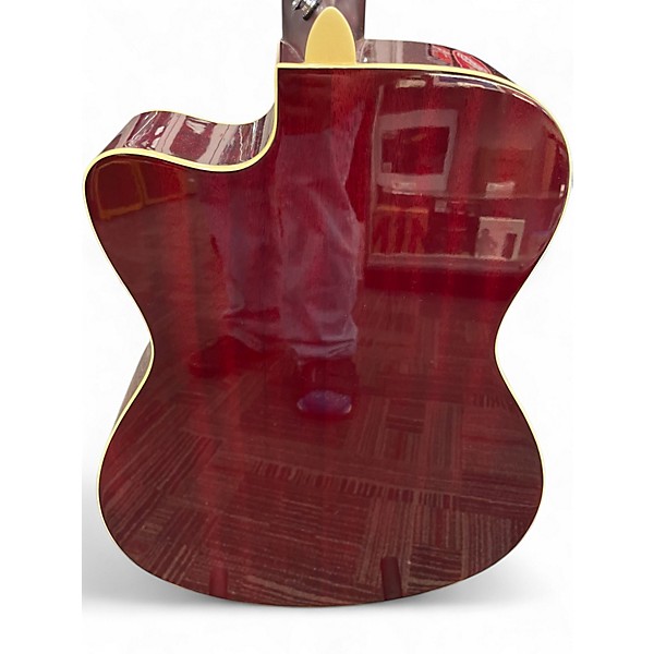 Used Yamaha FSCTA TransAcoustic Concert Red Acoustic Electric Guitar