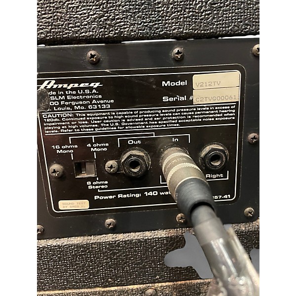 Used Ampeg V212TV Guitar Cabinet