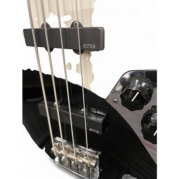 Used 2011 Fender AMERICAN STANDARD JAZZ BLACK Electric Bass Guitar