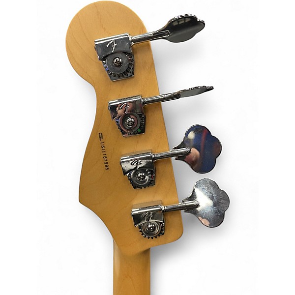 Used 2011 Fender AMERICAN STANDARD JAZZ BLACK Electric Bass Guitar