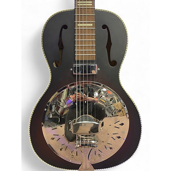 Used Recording King rph-r2-e-brb Black Acoustic Electric Guitar