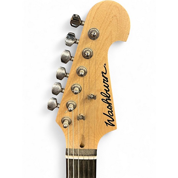 Used Washburn HSS STRAT COPY BLACK BURST Solid Body Electric Guitar