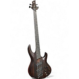 Used ESP LTD B1004 Deluxe Trans Brown Electric Bass Guitar