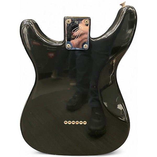 Vintage 1980s Fender Lead II Black Solid Body Electric Guitar