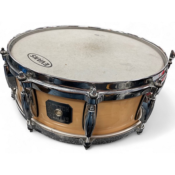 Used Gretsch Drums 5X14 MAPLE SNARE Natural Drum
