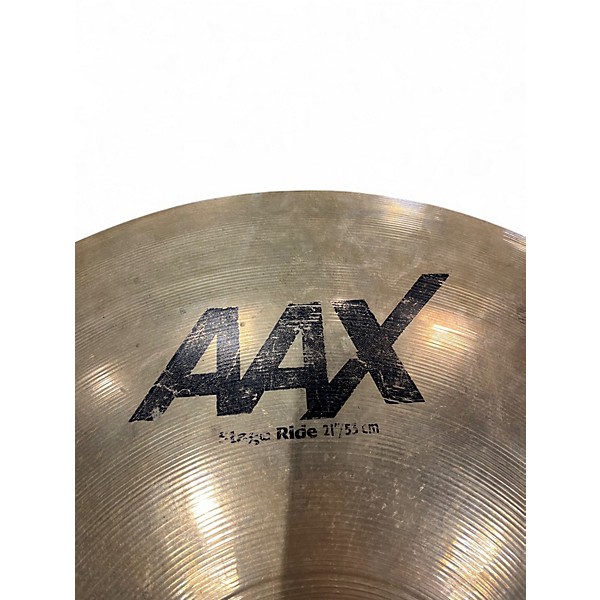 Used SABIAN 21in AAX Stage Ride Brilliant Cymbal