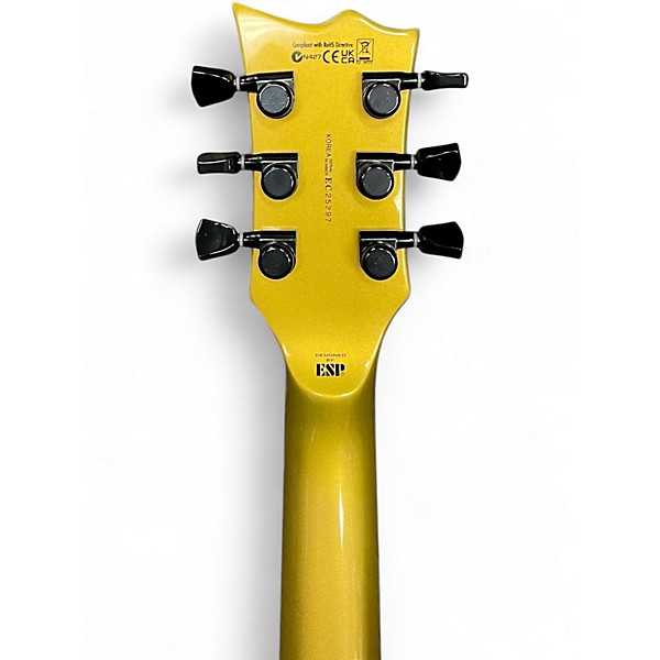 Used ESP LTD EC-2025 Metallic Gold Solid Body Electric Guitar