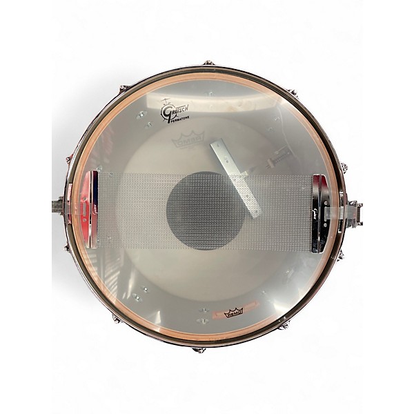 Used Gretsch Drums 6.5X14 USA Custom Maple Gum White Marine Pearl Drum