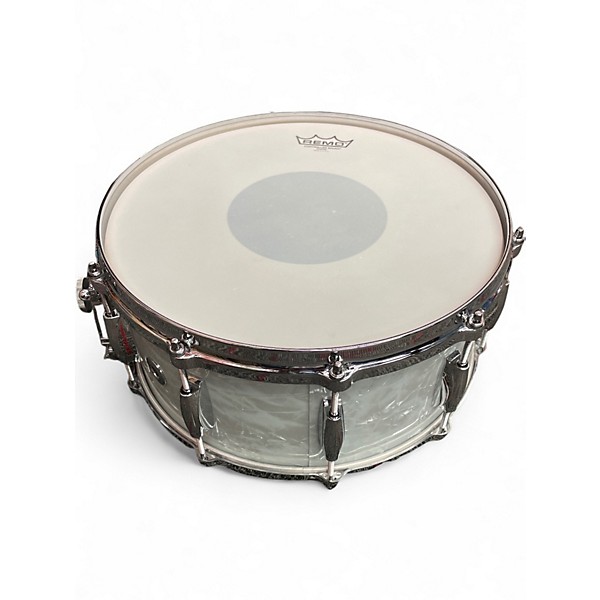 Used Gretsch Drums 6.5X14 USA Custom Maple Gum White Marine Pearl Drum