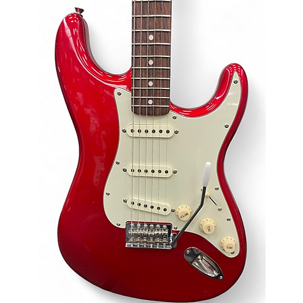 Used Squier Classic Vibe 1960S Stratocaster Candy Apple Red Metallic Solid Body Electric Guitar
