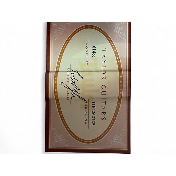 Used Taylor 614CE Natural Acoustic Electric Guitar