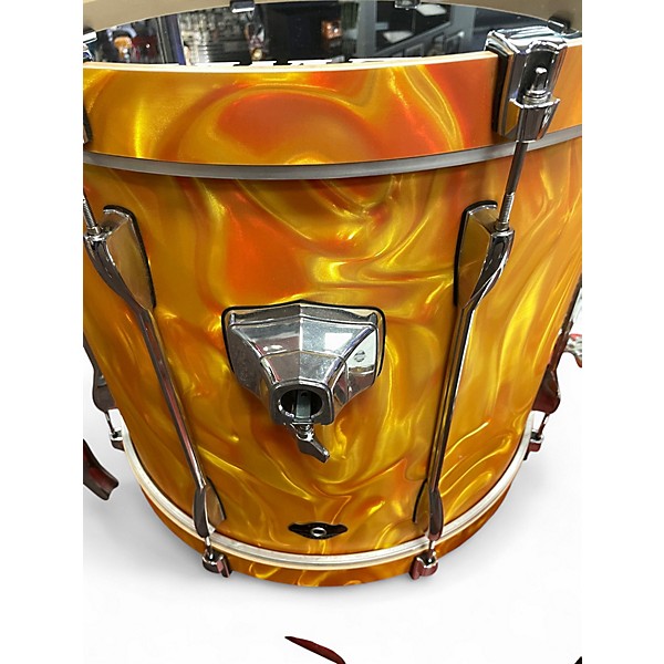 Used TAMA 5 Piece SUPERSTAR EFX ORANGE SATIN FLAME Drum Kit