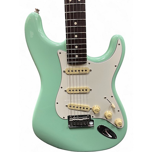 Used Fender Artist Series Jeff Beck Stratocaster Seafoam Green Solid Body Electric Guitar