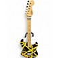Used EVH Striped Series Yellow and Black Solid Body Electric Guitar thumbnail