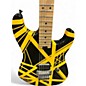 Used EVH Striped Series Yellow and Black Solid Body Electric Guitar