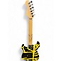 Used EVH Striped Series Yellow and Black Solid Body Electric Guitar