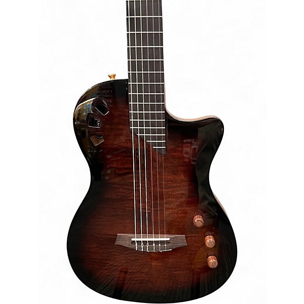 Used Cordoba Stage Edge Burst Classical Acoustic Electric Guitar