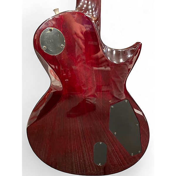 Used ESP LTD EC1000 Deluxe Left Handed Red Electric Guitar