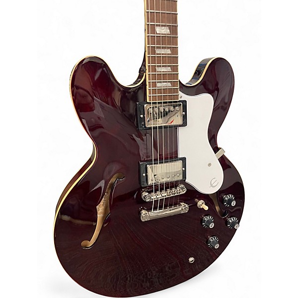 Used Epiphone NOEL GALLAGHER RIVIERA DARK WINE RED Hollow Body Electric Guitar