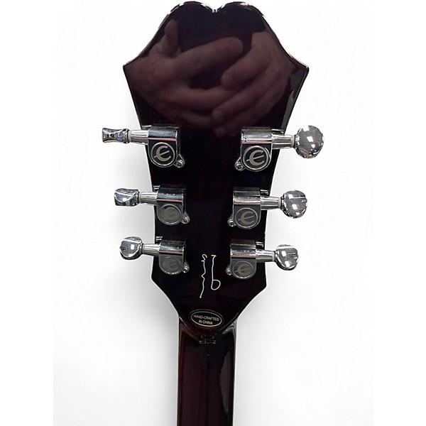 Used Epiphone NOEL GALLAGHER RIVIERA DARK WINE RED Hollow Body Electric Guitar