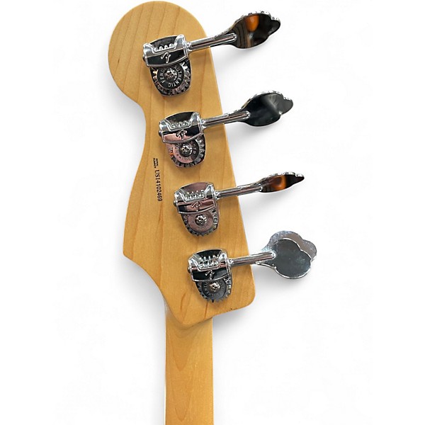 Used 2016 Fender American Standard Jazz Bass 3 Tone Sunburst Electric Bass Guitar