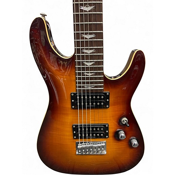 Used Schecter Guitar Research C7 Plus Sun Burst Solid Body Electric Guitar