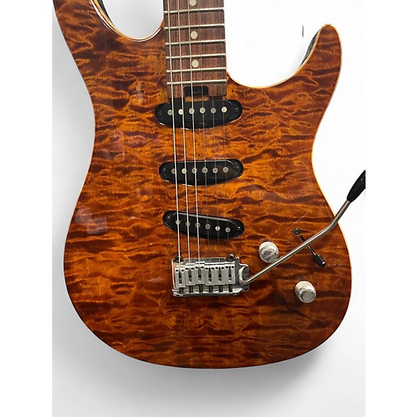 Used Peavey ltd Trans Amber Solid Body Electric Guitar