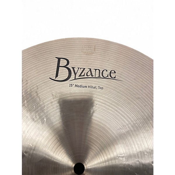 Used MEINL 15in Byzane Medium hi hat Cymbal