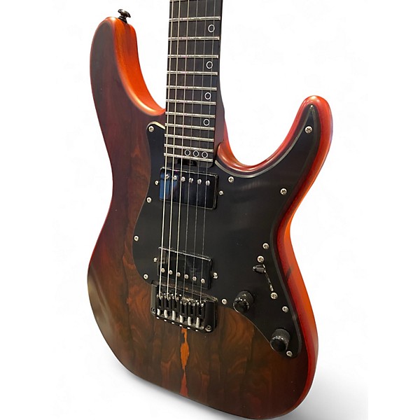 Used Schecter Guitar Research SUN VALLEY SUPER SHREDDER EXOTIC HT ZIRICOTE NATURAL SATIN Solid Body Electric Guitar