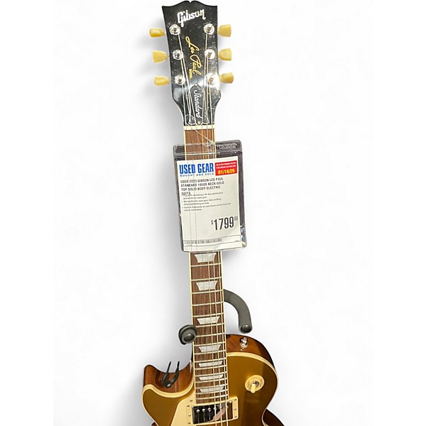 Used 2023 Gibson Les Paul Standard 1950S Neck Gold Top Solid Body Electric Guitar