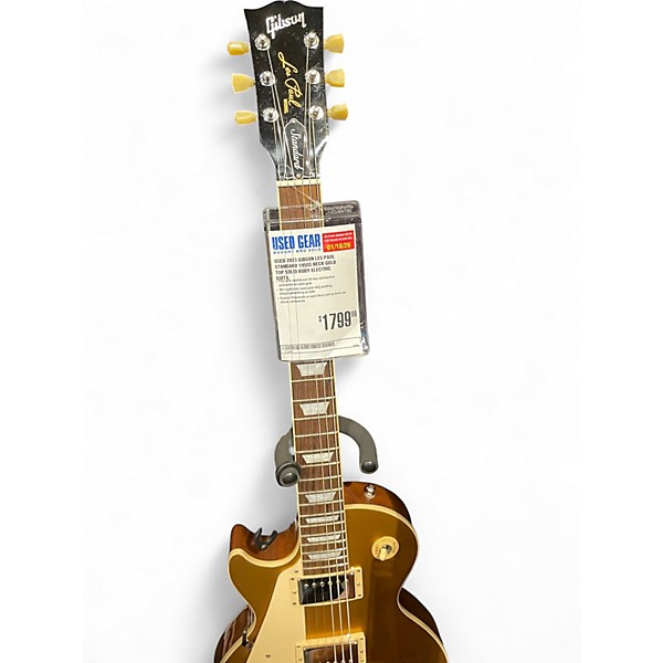 Used 2023 Gibson Les Paul Standard 1950S Neck Gold Top Solid Body Electric Guitar