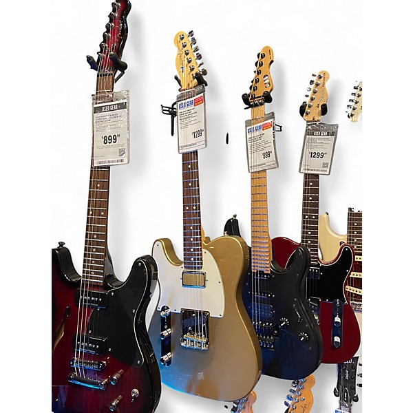 Used 2023 Fender LEFT HANDED MOD SHOP TELECASTER Mystic Aztec Gold Solid Body Electric Guitar