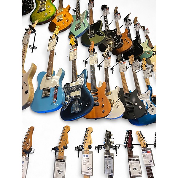 Used 2023 Fender LEFT HANDED MOD SHOP JAGUAR Sonic Blue Solid Body Electric Guitar