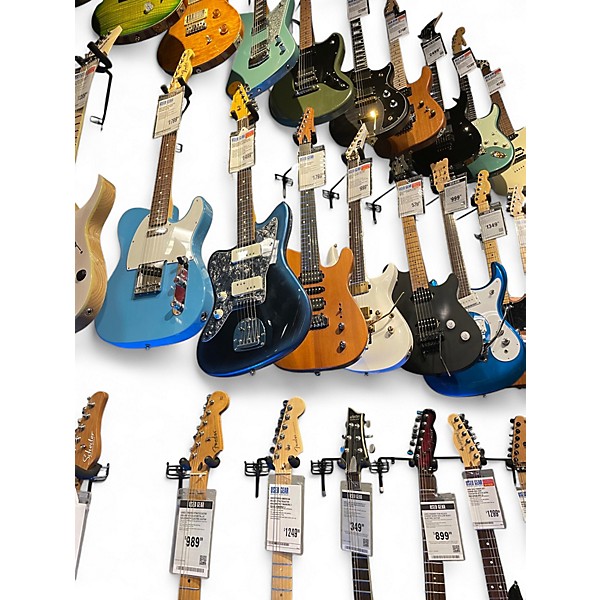 Used 2023 Fender LEFT HANDED MOD SHOP JAGUAR Sonic Blue Solid Body Electric Guitar