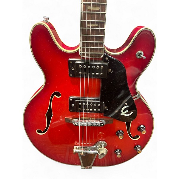 Used Epiphone EA 250 Red Hollow Body Electric Guitar