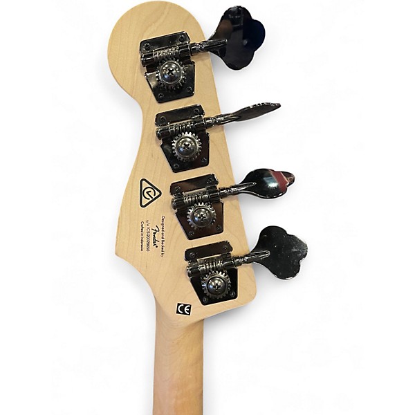 Used Squier Contemporary Active Jazz Bass Black Electric Bass Guitar