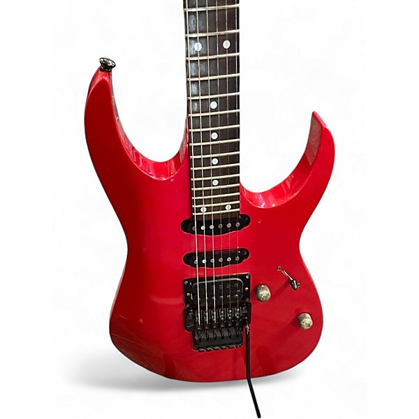 Used Ibanez RG560 Chrome Red Metallic Solid Body Electric Guitar
