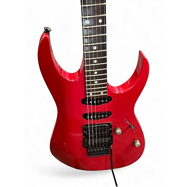 Used Ibanez RG560 Chrome Red Metallic Solid Body Electric Guitar