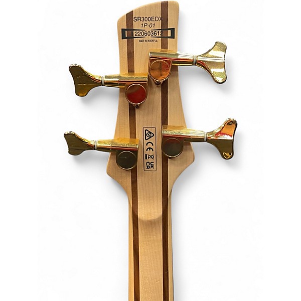 Used Ibanez SR300EDX Rose Gold Chameleon Electric Bass Guitar