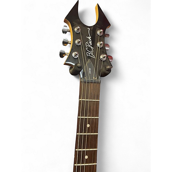 Used B.C. Rich Warlock black and red Solid Body Electric Guitar