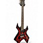 Used B.C. Rich Warlock black and red Solid Body Electric Guitar