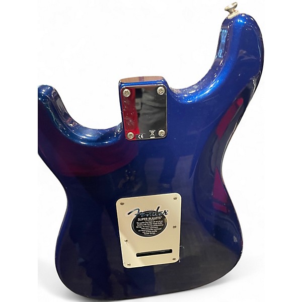 Used 2005 Fender Standard Stratocaster HSS Upgrade Blue Solid Body Electric Guitar