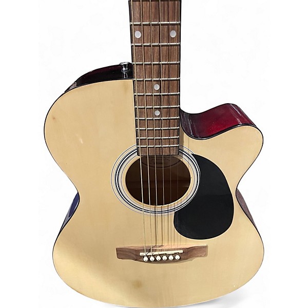 Used Fender FA135CE Concert Natural Acoustic Electric Guitar